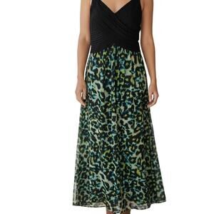 Signature by Robbie Bee Maxi Dress – Animal Print Skirt – Size 14